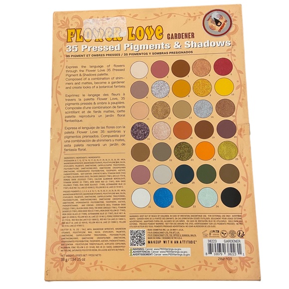 RUDE Flower Love Gardener 35 Eye Palette - Picture 3 of 5